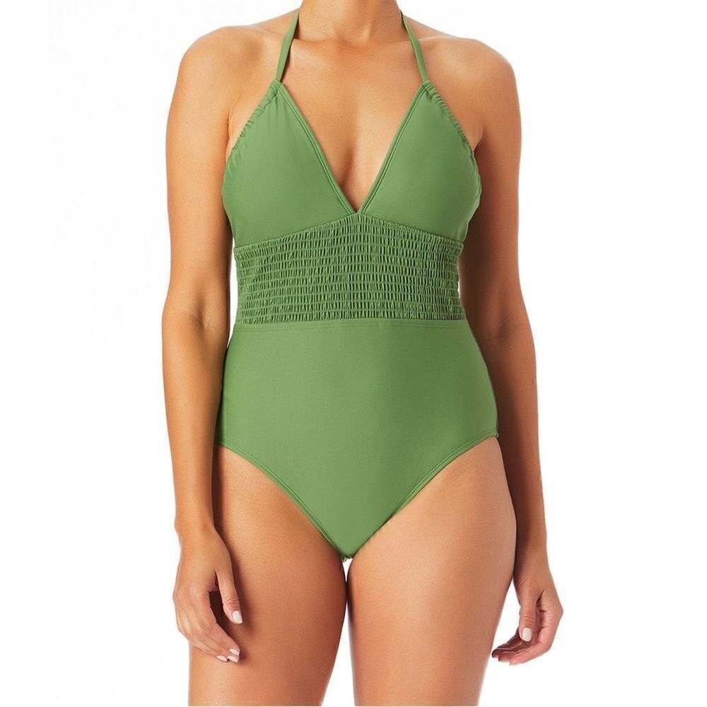 Sandflower Olive Green Womens Medium One Piece Swimsuit